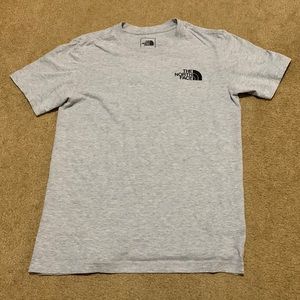 Grey north face t shirt